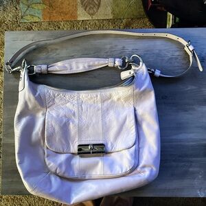 Coach cream satchel/purse✨